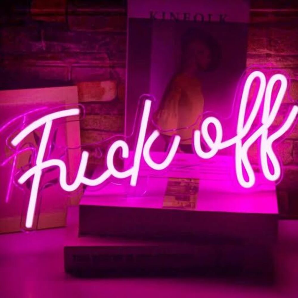 Pink neon sign